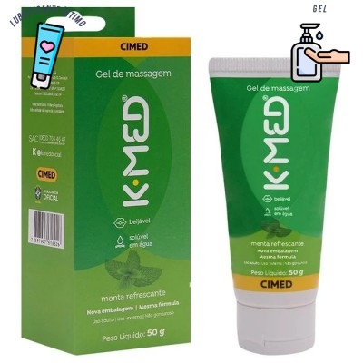 Gel de massagem K-MED menta refrescante 50 gramas